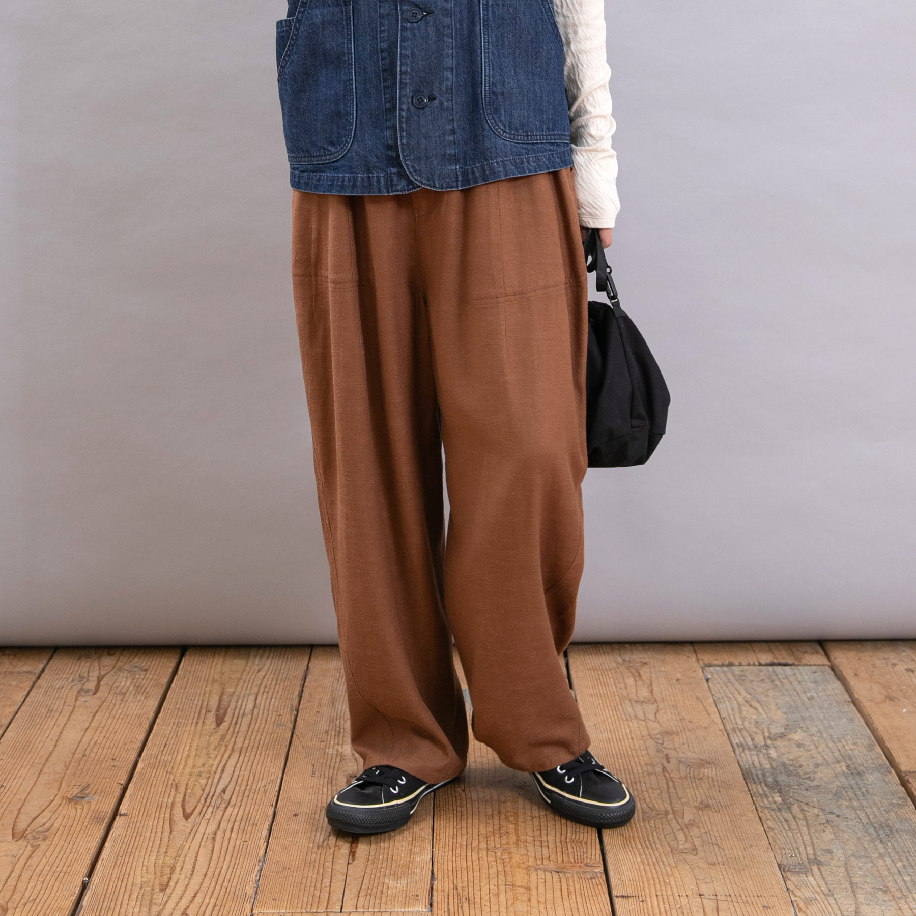 R4354 コックさんの綿麻カルゼパンツ
