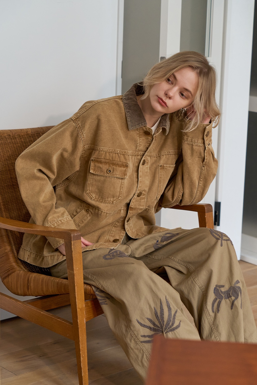 かおりん様 RNA N ⿻ 【 新品 】 リネンコットン ジャケット ルーズ かおりん様 RNA N ⿻ 【 新品 】 リネンコットン ジャケット ルーズ